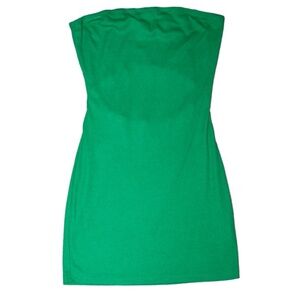 Strapless, SHEIN, Small, Green Dress